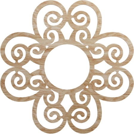 Ekena Millwork Cohen Wood Fretwork Pierced Ceiling Medallion, Red Oak, 34"OD x 11 5/8"ID x 1/4"T CMWP34X34X0250CORO